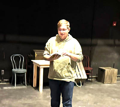 Marty rehearsing a play2